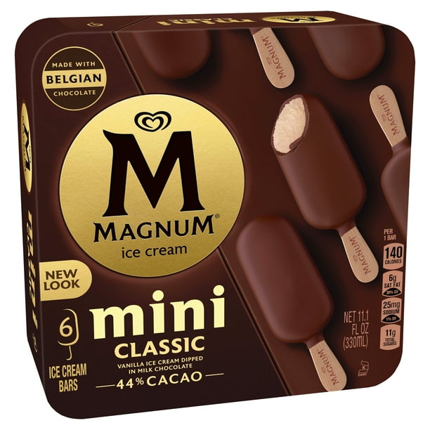 Magnum Ice Cream Bars Classic 11 1 Oz 6 Count Walmart Com Walmart Com