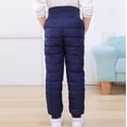 thumbnail image 6 of Otqutp Girls Boys Snow Pants Toddler Kids Thick Winter Warm Pants Quilted Puffer Down Clothes Snowpants Elastic Waist Trouser, 6 of 6