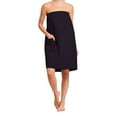 thumbnail image 5 of TowelSoft Women's Waffle Cotton Blend Body Wrap, Adjustable Closure (Black), One Size, 5 of 5