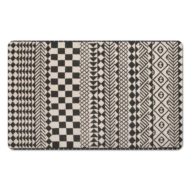 Transform Your Bathroom Style with our 20x32in Bath Rug Runner - Non-Slip, Tribal Style, Soft Luxury Microfiber, Machine-Washable Bathroom Rugs. Ideal for Tub and Shower!