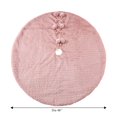 thumbnail image 2 of Holiday time Pink Fur Tree Skirt,48 inch,pink colour, 2 of 4