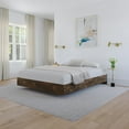 thumbnail image 1 of Nexera Nocce Collection Queen Size Brown Platform Bed, 1 of 7
