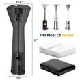 thumbnail image 2 of BELLEZE Outdoor Patio Heater Cover Made with Single-Side Waterproof - Black, 2 of 7