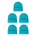 thumbnail image 1 of Minnieouse Beanie Hats Gorros de punto Skullcap Manga térmica Sombrero multifuncional Esquí casual Accesorios para el cabello Azul cielo Type2 NO2, 1 of 6