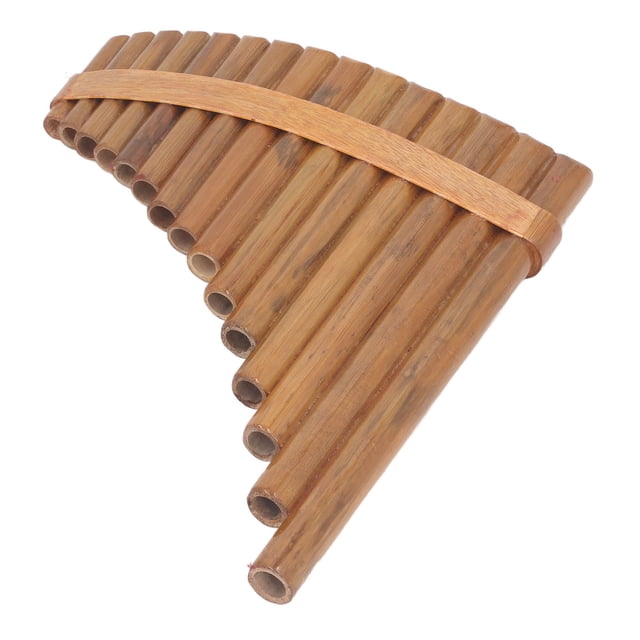 Professional Pan Flute, 15 Pipes Adjustable G Key Woodwind Musical Instrument with Soft Bag and Accessories, Tunable Pan Flute for Daily Practice Stage Performance