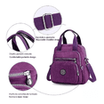 thumbnail image 3 of Bolso Mochila Impermeable 2 en 1 Malubero para Mujer Morado, 3 of 4