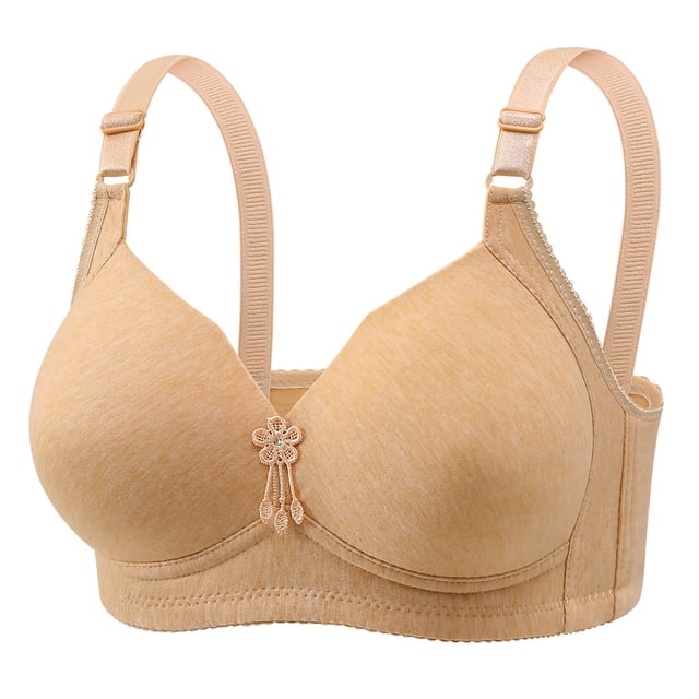 Womens No Underwire Bras Plus Size Comfort Soft Bras Supportive Bralettes Cute Breathable Wireless Bra