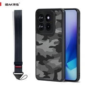 IBMRS [Anti-Scratch Double Coating] For Xiaomi 14pro Case, Translucent Shockproof Phone Cover (Camo Black)