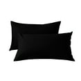 thumbnail image 2 of Ke1Clo Cooling Pillow Cases Queen Size Set of 2, Soft Brushed Microfiber Breathable Cooling Pillow Case for Hot Sleepers with Envelope Closure, Black Pillow Cases, 2 of 6