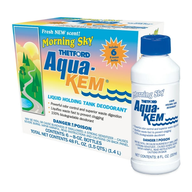 Thetford AquaKem Morning Sky Rv Holding Tank Treatment 6x8 oz Pack