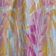 thumbnail image 4 of Designart 'Floral Retro Pattern XI' Mid-Century Modern Curtain Panel, 4 of 5