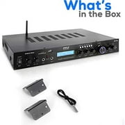 Pyle 5 Channel Rack Mount Bluetooth Receiver ، Home Theatre Amp ، مكبر صوت ، 200 واط (أسود)