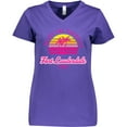 thumbnail image 3 of Inktastic Summer Enjoy the Sunshine Fort Lauderdale Florida in Pink Women's V-Neck T-Shirt, 3 of 5