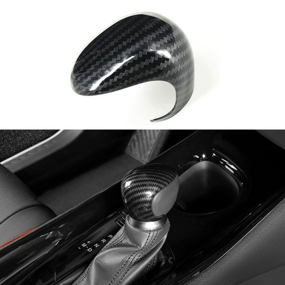 For Toyota for C-HR CHR 2016-2021 ABS Carbon Fiber Car Gear Lever Shift Knob Cover Auto Accessories