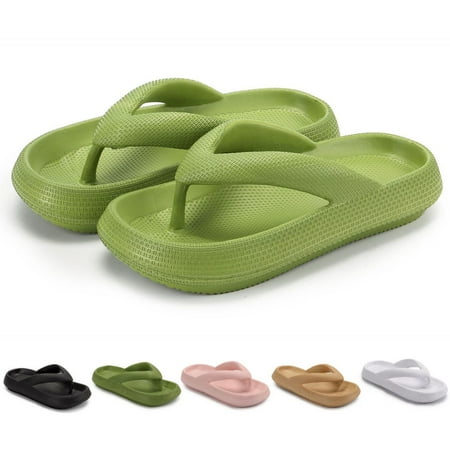 

Spencer Non-Slip Clouds Slippers for Women Men Comfy Bathroom Slippers Cushion Thick Sole Slide Sandals Quick Drying Flip Flops