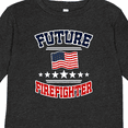 thumbnail image 4 of Inktastic Future Firefighter Boys or Girls Long Sleeve Toddler T-Shirt, 4 of 5
