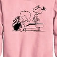 thumbnail image 2 of Peanuts - Schroeder Snoopy - Toddler & Youth Crewneck Fleece Sweatshirt, 2 of 5