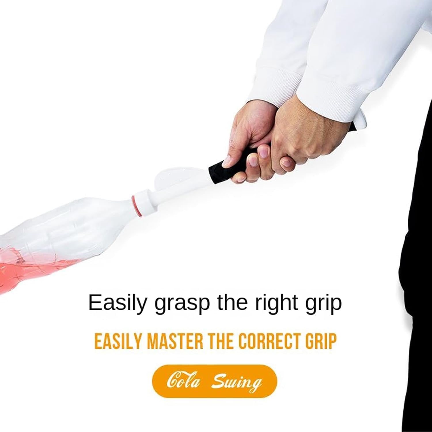 Golf Swing Trainer with Alignment Sticks – Non-Slip ABS Grip, Indoor and Outdoor Practice Tool for Home Gym, Garden, or Patio