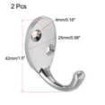 thumbnail image 2 of Unique Bargains Durable Coat Hooks Wall Mounted Retro Hooks Utility Hook 38mm x 25mm x 42mm 2Pcs, 2 of 5