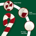 thumbnail image 3 of Candy Cane Pillow, Christmas Candy Shape Throw Pillow, Red Spiral Lollipop Pillow, Candy Cane Shaped Pillow, 3 of 5