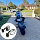 thumbnail image 4 of 1 Pair Motorcycle Rearview Mirrors Universal 7/8" Round Handlebar Bar End Rear View Mirrors Left + Right Motorbike Part, 4 of 4