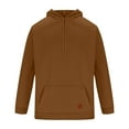 thumbnail image 3 of FAVIPT Mens Cotton Hoodies Plain Casual Hooded Collar Drawstring Hoodies Pullover Sweatshirts Solid Color Long Sleeve Spring Shirts 2025 Brown,XXXL, 3 of 4