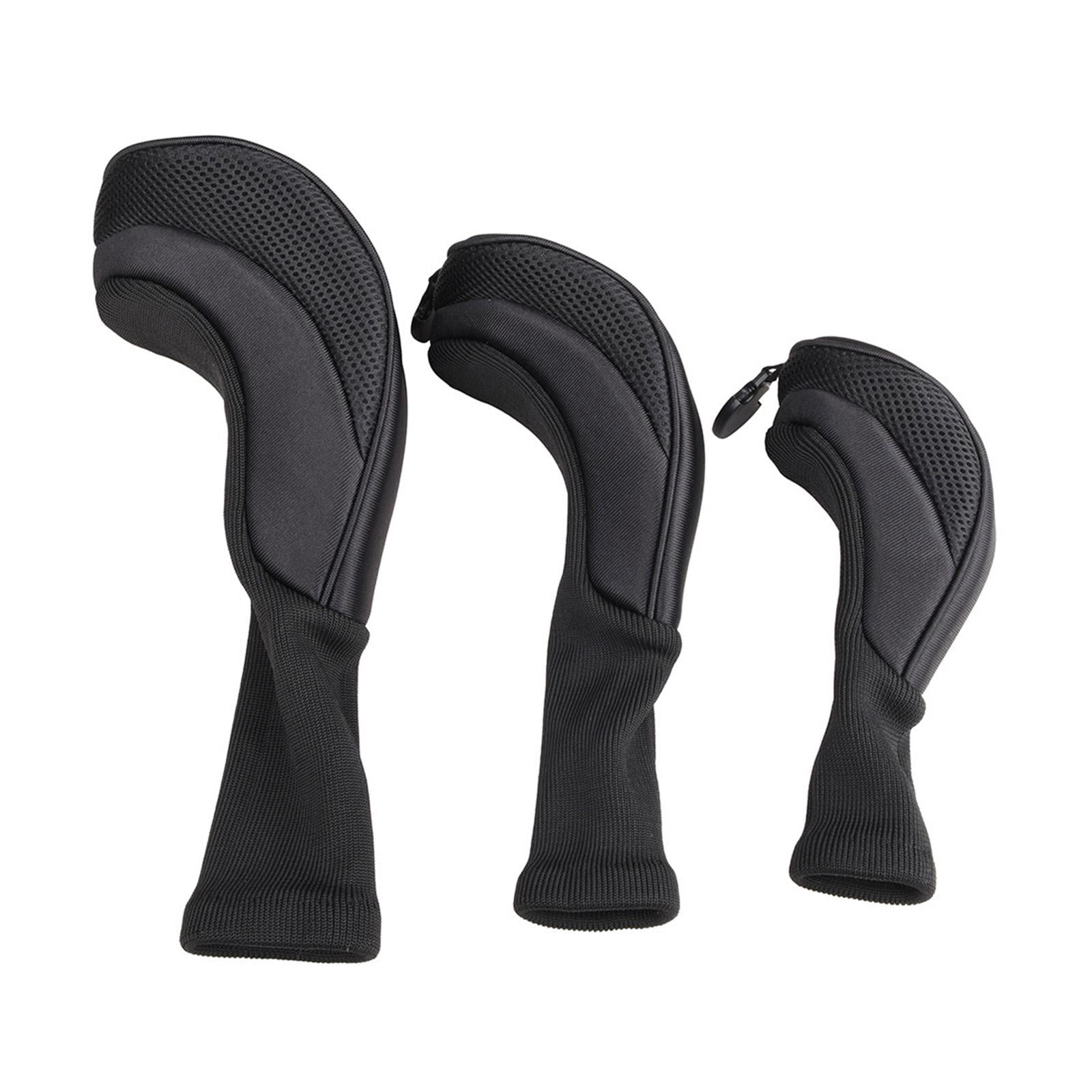 Yihuala 3 Pack Golf Club for Head Covers for Woods Long Cover Driver Fairway Golf Headcovers Set with Interchangeable .