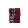 thumbnail image 5 of HALLEY Turkish 4 Pack Premium Hand Towels (4 Pieces) 650 GSM Highly Absorbent Super Soft 100% Cotton - 4 Hand Towels - Claret Red, 5 of 5