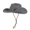 thumbnail image 1 of Chapeau de Soleil Décontracté Style Cowboy d'Été Style Panama, 1 of 3
