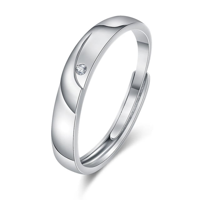 Fiudx Anillos de Pareja Personalizados, Anillos Abiertos de Diseño Exquisito, Regalo de Aniversario de Compromiso de Boda, Joyería para Hombre y Mujer, Anillo de Compromiso de Moda, Regalo de San Val