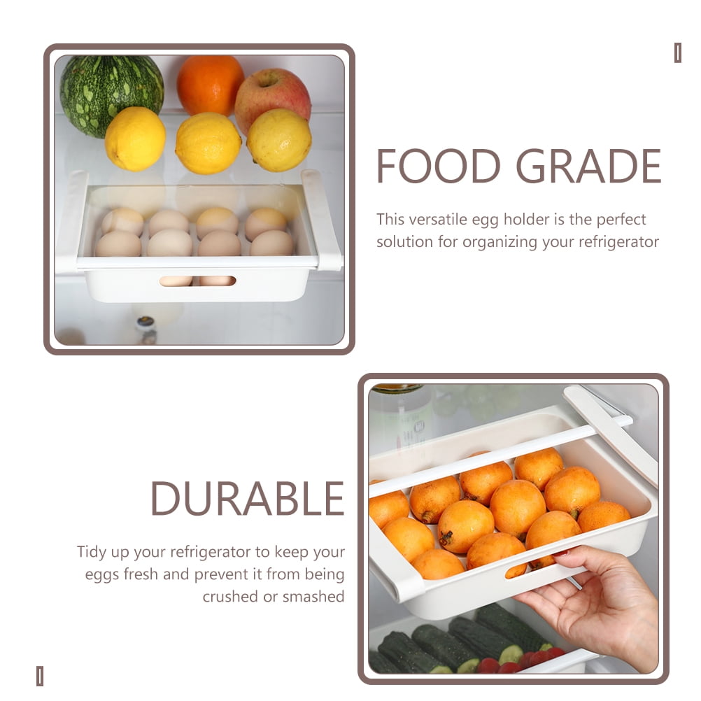 6 pcs  Drawer Type Egg Holders 12-grids Egg Containers Refrigerator Egg Drawers