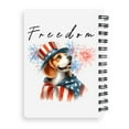 thumbnail image 2 of Freedom Beagle on Independence Day 4th of July Spiral Bound Journal Beagles Dog Lover Gifts Idea 5x7in Spiral Notebook - 01005, 2 of 5