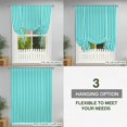 thumbnail image 3 of Tie Up Curtains for Windows Turquoise Stripes Valance Adjustable Balloon Curtain Classic Vertical Striped Tie Up Shades for Kitchen Living Room Bedroom Privacy Curtain Drape 34x45 Inch, 3 of 9