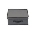 thumbnail image 5 of Household Essentials China Cup Chest with 12 Storage Compartments, Windowed with Side Handles, Perfect for Special Occasion China, Gray, 5 of 7