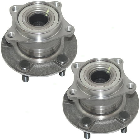 Pair Set Rear Wheel Hub Bearings Replacement for Mazda SUV 4-Wheel Drive G33S-26-15XB HA590193 512350