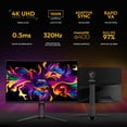 thumbnail image 2 of Monitor Gamer Curvo 32" MSI MAG 321CUPDF 0.5ms 320Hz 4K UHD Rapid VA Dual Mode USB-C HDMI 2.1 DisplayPort 1.4a Adaptive Sync, 2 of 6
