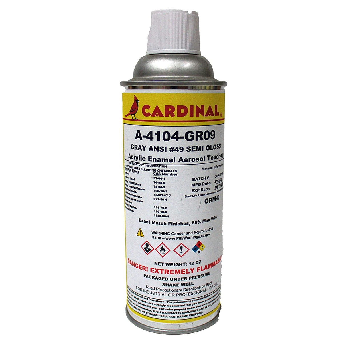 A4104 GR09 GRAY ANSI 49 SEMI GLOSS POWDER COATING TOUCHUP SPRAY