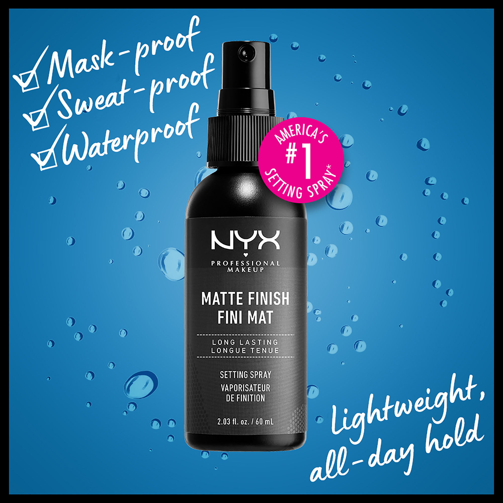 NYX Professional Makeup Setting Spray, Matte Finish, Long-Lasting, Vegan  Formula,  fl oz 
