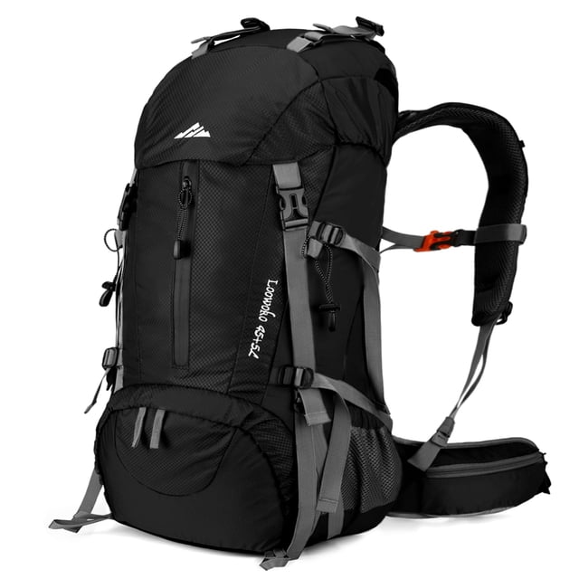 Mochila de senderismo Loowoko 50 L impermeable con funda para lluvia 45+5 L