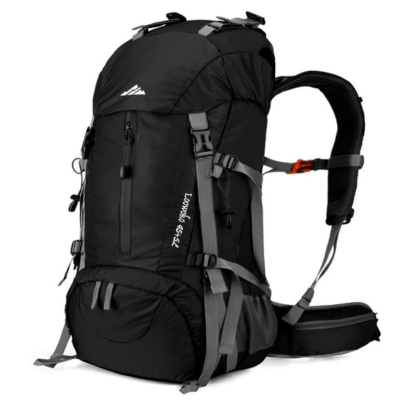 Mochila de senderismo Loowoko 50 L impermeable con funda para lluvia 45+5 L