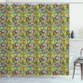 thumbnail image 1 of Ambesonne New Orleans Shower Curtain, Mardi Gras Party, 69"Wx75"L, Multicolor, 1 of 3