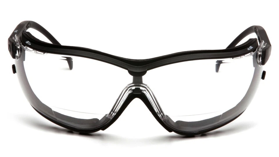 CIRCLE- Pyramex V2G Safety Glasses With 2.0 Magnification Fog Free Clear Lens