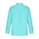 thumbnail image 4 of Umfun - Camisa de botones para mujer, estilo informal, elegante, para el trabajo, blusa de manga larga, cuello en V liso, solapa, blusa holgada, manga larga, túnica de trabajo con bolsillo, azul, 5XL, 4 of 5