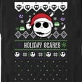 thumbnail image 2 of Men's The Nightmare Before Christmas Holiday Scares Jack Face Graphic Tee Black Large, 2 of 5
