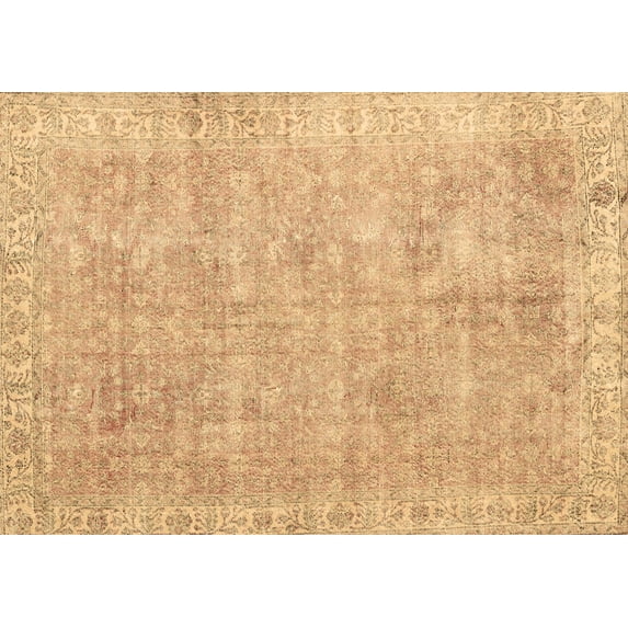 Ahgly Company Indoor Rectangle Persian Brown Traditional Area Rugs, 6' x 9'