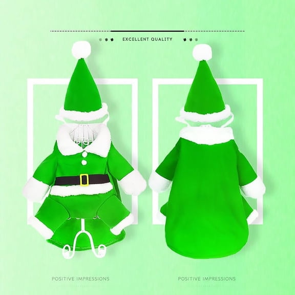 Falleo Clearance Dog Christmas Clothes Dog Creative Clothes Cotton Padded Dog Christmas Clothes For