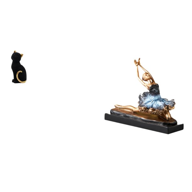 Figura de escritorio,Estatua de gato,linda estantería,escritorio,decoración del hogar,estatua de bailarina de ballet,Estatua de bailarina de ballet,figura de bailarina,Escultura de resina