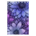 thumbnail image 4 of Purple and Blue Floral Blackout Curtains for Living Room Bedroom 55W x 72/84L Insulated Window Drapes 2 Panels, 4 of 6