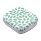 thumbnail image 1 of Caja de hojalata pequeña con tapa, organizador rectangular de latas, caja de almacenamiento vacía Hoja verde, 1 of 8
