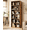 Rustic brown, variant on LIFERECORD Bookshelf, 6-Tier Bookcase, Wooden Book Shelf, Open Storage Shelf, 9.4 x 23.6 x 52.8 Inches, for Living Room, Home Office, Dinning Room, Rustic Brown